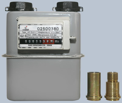 Счетчик газа мембранный (GS-78-2,5A) G2,5 Gas Suozan